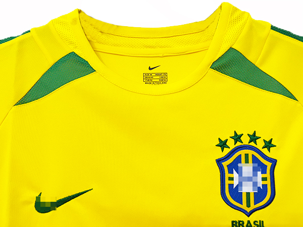 Camiseta Brasil Primera Equipación 2002 - Beazl.com