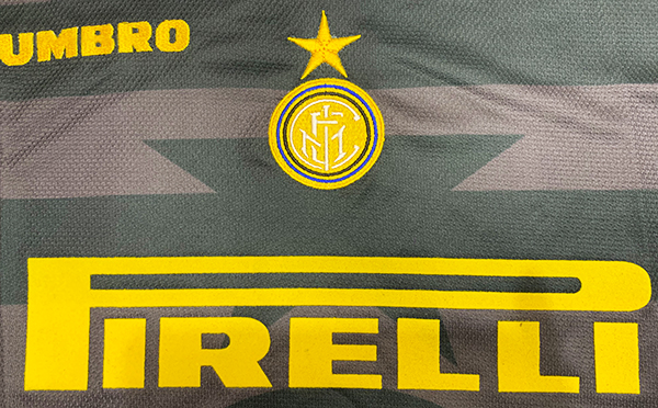 Camiseta Inter de Milán Segunda Equipación 1997/98, Negro y Gris - Beazl.com