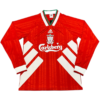 Camiseta Liverpool Primera Equipación Manga Larga 1993-95 - Beazl.com