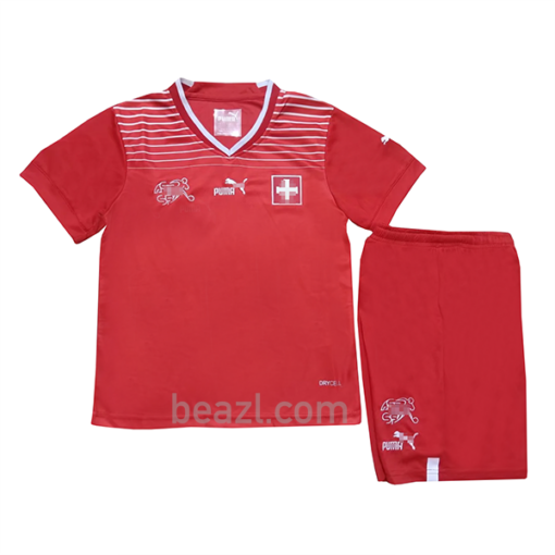 Camiseta Suiza 1ª Equipación 2022 Niño