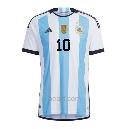 Camiseta Argentina 3 Estrella de Messi 1ª Equipación 2022 Versión Jugador - Beazl.com