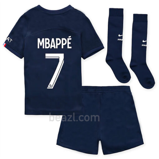Camiseta PSG 1ª Equipación 2022/23 Mbappé 7 Niño