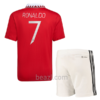 Camiseta Manchester United 1ª Equipación 2022/23 Niño Cristiano Ronaldo Champions League
