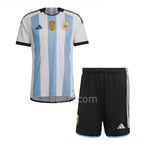 Camiseta Argentina 3 Estrellas Primera Equipación 2022/23 Niño - Beazl.com