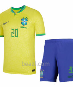 Vini JR Camiseta Brasil 1ª Equipación 2022/23 Niño - Beazl.com