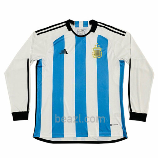 Camiseta Argentina de 3 Estrellas Primera Equipación 2022/23 Manga Larga - Beazl.com