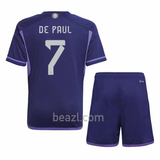 Camiseta De Paul Argentina 2ª Equipación 2022/23 Niño - Beazl.com