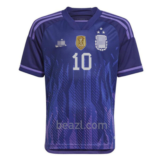 Camiseta de Messi Argentina 3 Estrellas 2ª Equipación 2022 - Beazl.com