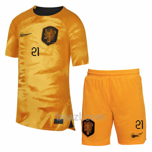 Camiseta De Jong Países Bajos 1ª Equipación 2022/23 Niño - Beazl.com