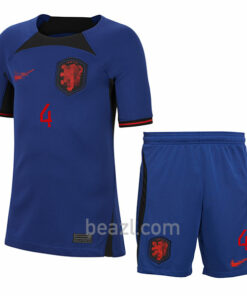 Camiseta de Virgil Países Bajos 2ª Equipación 2022/23 Niño - Beazl.com